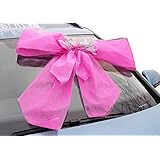 Große Autoschleife pink