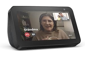 AMAZON ECHO AND ALEXA Echo Show 5 (1st Gen, 2019 release) – Smart Display with Alexa – Stay in touch with the help of Alexa – Charcoal