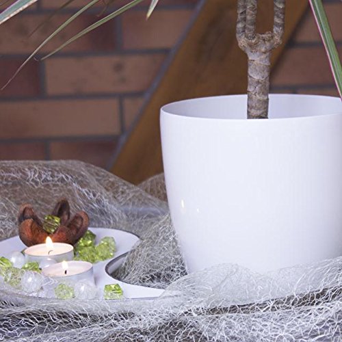 Terra 1401383100 Coubi Kunststoff Übertopf 15 cm, weiß - 5