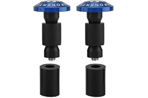 DEWIN Handlebar Plug, Bar End Plug 7/8inch Motorcycle Handlebar Grips End Slider Plug Caps for Racing ATV Offroad 22MM(Blue)