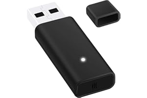QIQIAZI Adaptateur sans fil pour manette Xbox One compatible avec PC Windows 10, récepteur de jeu sans fil USB pour PC, ordinateurs portables et tablettes