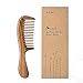 EQLEF Green sandalwood wide-tooth Natural comb, Large sandal wood comb anti static comb