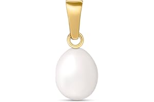 Amberta Allure Pendentif avec Perle pour Femme en Or 9 Carats