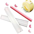 MoldFun Crescent Moon Shaped Long Tube Silicone Soap Mold Moonlight Sonata Column Chocolate Candy Mold for Mousse Cake Baking Handmade Candle Mold Embed Soap Making Supplies
