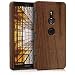 Produktbild kwmobile Hülle für Sony Xperia XZ2 - Walnussholz Case Handy Schutzhülle - Hardcase Cover Dunkelbraun