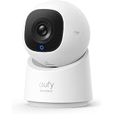 Anker eufy Security Indoor Kamera C220, 2K Netlik, 360&deg; Yatay G&ouml;r&uuml;n&uuml;mle, Yapay Zeka İzleme ve Hareket Algılama, İki Y&ouml;nl&uuml; Ses