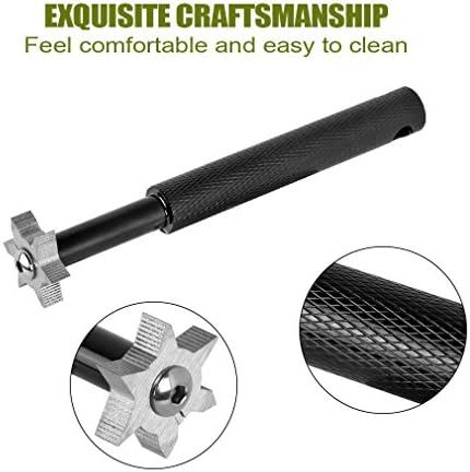 Golf Club Groove Sharpener tool with 6 cutters,Golf Cleaning Tool,Improved Backspin and Ball Control,Golf Accessories (black)