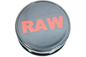 BMLIMITED BML Plastic Herb Grinder 3 Part Magnetic Grinder with 3 Pcs Assorted Colors Efficient and Easy Handling & Grind | Shark Teeth and Smell Proof Airtight Stash Compartment (Raw Black)