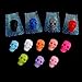 Nail Art Tip Decoration Skull Head Embellishement Crafts 12 Colors Box of Approx.60Pcs