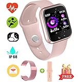 【Det Detector de movimiento y sensor de ritmo cardíaco work】 Para trabajar de manera efectiva, se necesita una mente enérgica. Este reloj inteligente le recuerda que haga una pausa después de un largo descanso. Además, su frecuencia cardíaca se controla en tiempo real en 24 horas, contando cada latido.