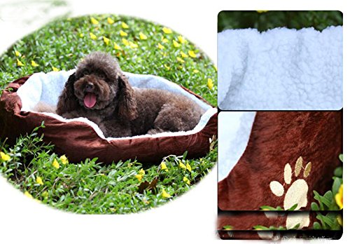 Zedo-Coton-Super-Doux-Nid-de-CompagnieNid-de-Lutte-litire-Chat-nid-Chiot-TeddyFournitures-pour-Animaux-dhiverBleu46-42cm