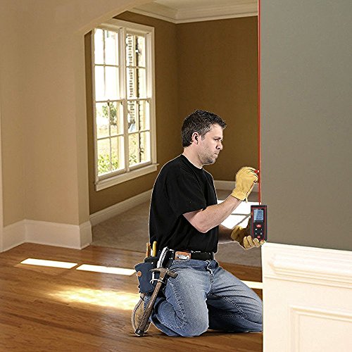 Proster Laser-Entfernungsmesser Entfernungsmessgerät Entfernungsmesser Distanzmesser Distanzmessgerät mit LCD Display und Wasserwaage Messbereich bis zu 60m - 7