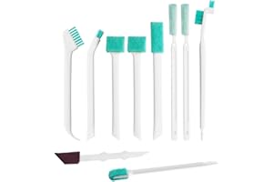 NOKDAL 10 Pièces Petite Brosse de Nettoyage pour Les Brosses de Nettoyage pour Bouteilles Brosse Menage Brosse Durable pour Biberon Brosse Joint Carrelage Salle de Bain pour Espaces Coins Petit Espac