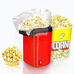 Twinrle Hot Air Popcorn Maker, Popper Electric Machine Snack Maker, with Measuring Cup and Removable Lid/Instant Popcorn Grade (1200 Watts)