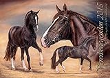 Vererberlegenden 2015 - Hengste der Warmblutzucht: Wandkalender mit Gemälden berühmter Hengste by 
