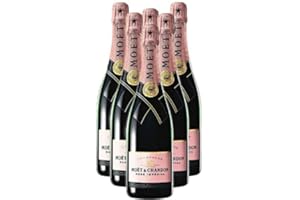 MOËT & CHANDON Moet and Chandon Rose Imperial Champagne NV 75 cl (Pack of 6)