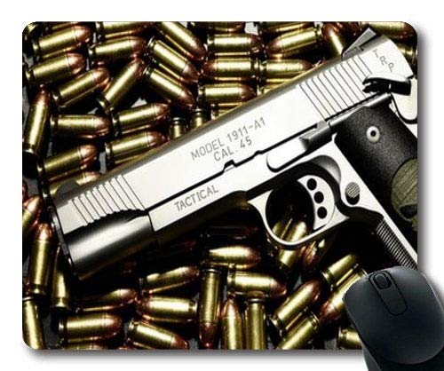 Mouse pad,pistol peter,new gun,Mouse Pad with Stitched Edges