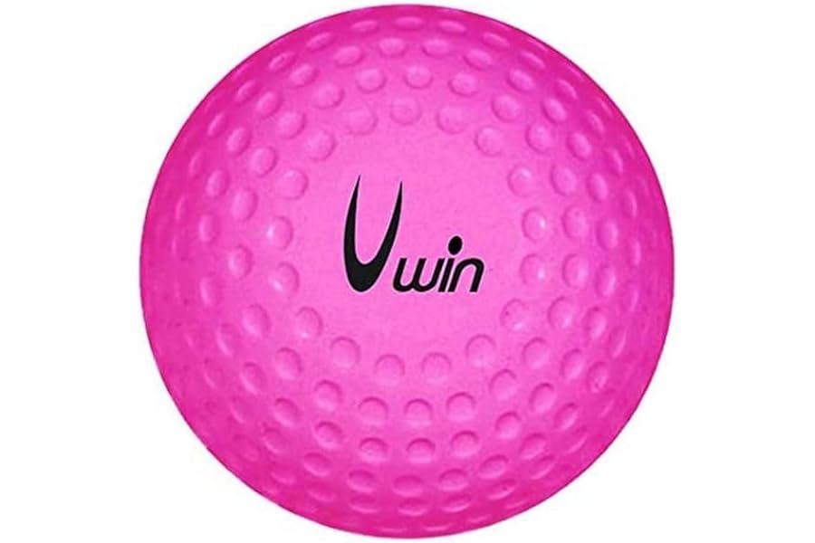 Uwin Dimple Hockey Ball, Single Training and Match Ball for School and Club Practice, Durable PVC Dimple Surface