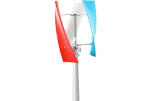 SANBOUSI Vertikale Windkraft Windgenerator 400W 24V Garten Vertikal Windrad Windkraftanlage Komplettset mit Controller Maglev Wind Turbine Generator
