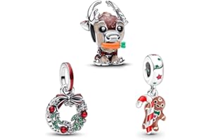 TCZNAF Weihnachten Charms Armbände Bead Compatible für Armband Schmuck für Damen