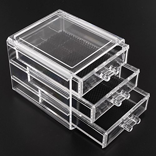 Femor Kosmetikorganizer Makeup Aufbewahrung Ordnungshelfer (3 Schubladen) - 4