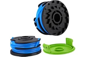 Moritale Bobina de Hilo para Greenworks 40V G40LT G40LTK2 G40LTK2x Series 29187 Cortabordes línea de Carretes Repuestos Desbrozadora (2 piezas)