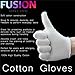 12 x COTTON GLOVES WHITE MOISTURISING LINING GLOVE HEALTH MUSIC CANVAS WORK UK Fusion (TM)
