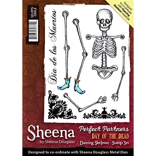 Sheena Douglass Day of the Dead - Dancing Skeleton Stamp - SD-PPS-SKELE