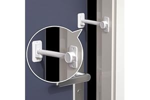 EUDEMON 1 Pièce protège-Doigts de Porte à l'épreuve des Enfants, poignée de Levier de Porte réglable pour Animaux de Compagnie, entrée Facile des Chats (Blanc)