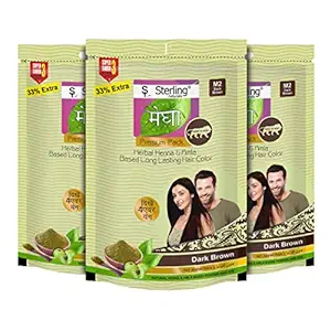Sterling Naturals Megha Mehandi M2 (Dark Brown) - 45g (Pack Of 3)