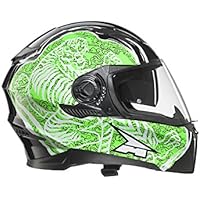 Axo Casco RS01 con Pinlock, Negro/Verde, talla M