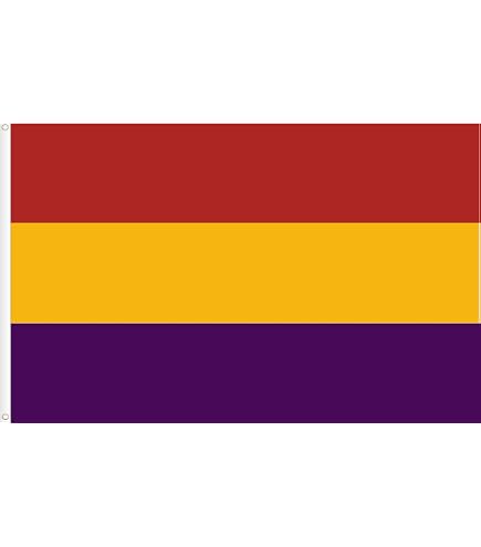 Bandera República Española Estrella Roja 150x90cm – Poliéster 100D Con Funda Para Asta – AZ FLAG
