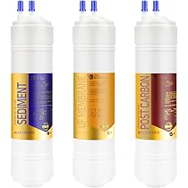 Filtro Acqua Ricambio Per Coway CHP-250L/260L/270L - Set 3 Filtri Con Sedimenti, Membrana UF E Post-Carbone - Foto 4