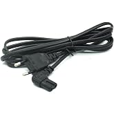 Derwell 1.5 Metre L U&ccedil; 90 Derece Power G&uuml;&ccedil; Elektrik Kablosu C7 Ps4/Ps3 Teyp Laptop Adapt&ouml;r Işıldak 2 Pinli