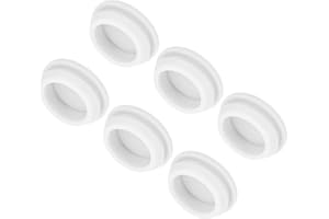 ‎QUARKZMAN QUARKZMAN 6 Stück Silikonstopfen Silikon Lochstopfen, Blindstopfen Verschlussstopfen Gummistopfen Lamellenstopfen Rund Wasserdicht Passend Mit 23 mm Innendurchmesser Für Löcher Weiß