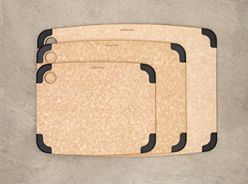 Epicurean non-slip Schneidebretter großen braunen - 4