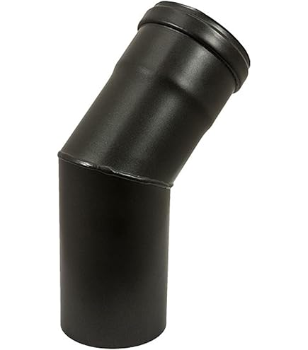 Kit Tubi Stufa A Pellet Canna Fumaria Dn 80 Tubo Acciaio Smaltato Nero