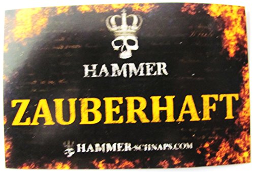 Preisvergleich Produktbild Unbekannt Hammer Likör - Verschiedene Aufkleber mit Sprüchen (Zauberhaft)