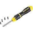 STANLEY 0-68-010 Multibit Ratchet Screwdriver + 10 Bits, Silver a