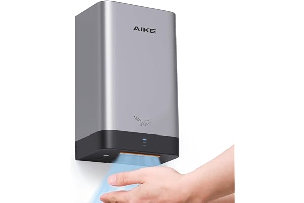 AIKE AK2822 ABS Hand Dryer, Energy Saving Electric High Speed Hand Dryer, Automatic Hand Dryer for Kitchen, Bathroom and Toilet