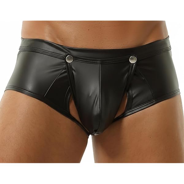 Generisch Lingerie Sexy Pour Homme - En Cuir Verni - Gilet