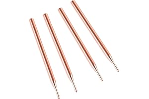 VEIKEN 4 Puntas de recambio para Soldador por puntos. 4 Agujas para soldar baterías de Litio. 3mm de diámetro y 50mm de largo. Para soldadores de punto 400F 1600F 788H 737G 787A 709A 709AD 797DH