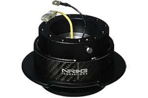 NRG Innovations SRK-250CF Quick Release Kit (Black/CF Ring)