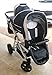 Car Double Gemelar. Children different Ages. 2 Chairs + 1 Tote Bag + Accessories. negro-colores. Onyx Tandem