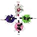 DDLBiz 5PCS Lovely Unusual Angel Girls Baby New Feather Flowers Hairband Headbands with Bowknot Flowers Hair Accessory (Purple)