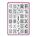 CICI&SISI Nail Art Stamping Plates Collection Set Jumbo 2- Set of 6 JUMBO Nail art Polish Stamping Manicure Image Plates Accessories Kit (Totaling 216 Images) All New Designs with FREE STAMPER & SCRAPER TOOLS SET