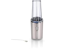 Cuisinart Cordless On the Go Blender | Bottiglia da 450 ml | Frullatore portatile per smoothie, frappe | Ricaricabile via USB, portatile | Tazza per frullare in Tritan BPA free con coperchio incluso