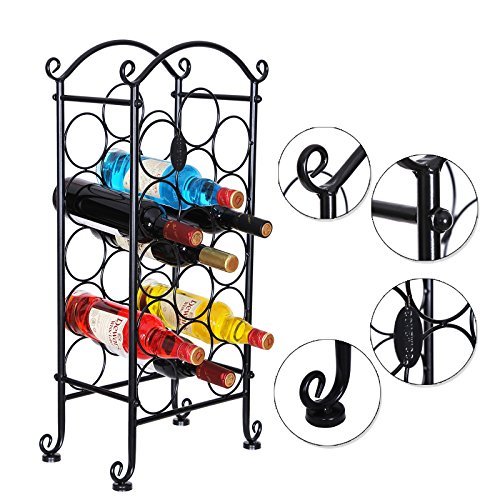 Songmics Weinregal Flaschenregal Weinhalter Flaschenständer Weinflaschenhalter LSW02B - 7