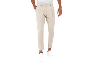 Runcati Pantalones de traje para hombre, cómodos y prácticos, informales, pantalones de verano, monocolor, con bolsillos