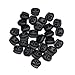 Produktbild tfxwerws Kunststoff 2 Loch Spring Seil Schnalle Bean Cord Lock Kordelstopper Toggle (schwarz)